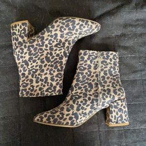 Brand new leopard booties